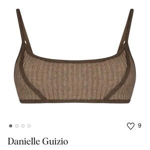 Danielle Guizio Rib Knit Bra